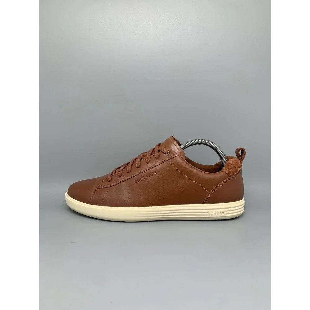 Cole Haan Grand Crosscourt British Tan Leather‎ Shoes C36924 Men's Sz 8.5 NEW